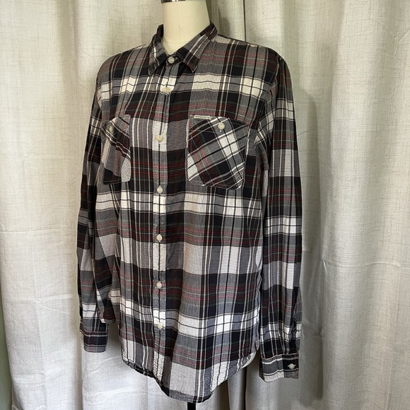 RALPH LAUREN DENIM & SUPPLY BROWN PLAID MEN'S SHIRT XXL Button Up. - Picture 2 of 15